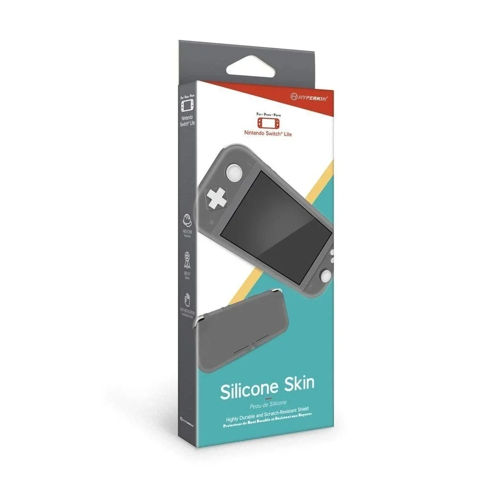 Hyperkin Silicone Skin for Nintendo Switch Lite Durable & Scratch-Resistant Gray